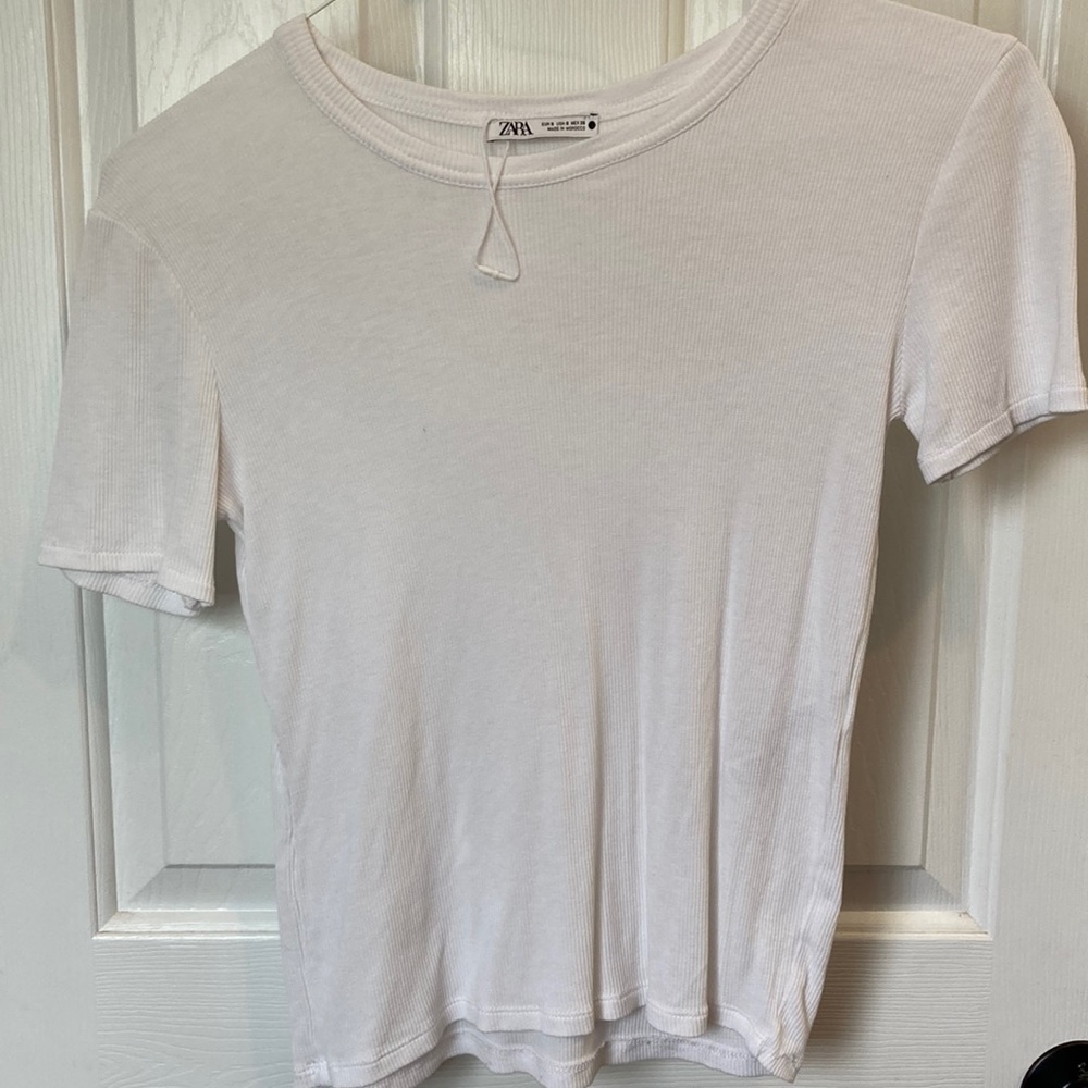 ZARA Women’s Rib Lined T Shirt